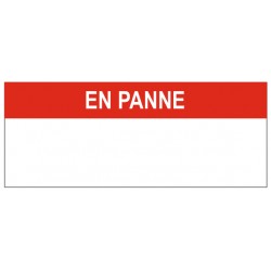 Etiquette en panne