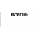 Etiquette entretien