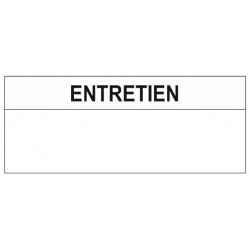 Etiquette entretien