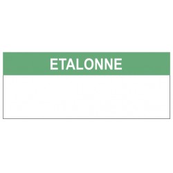 Etiquette étalonné