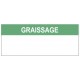 Etiquette graissage