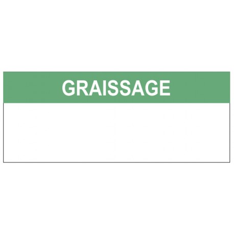 Etiquette graissage
