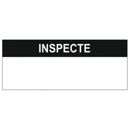 Etiquette inspecté