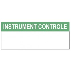 Etiquette instrument controle