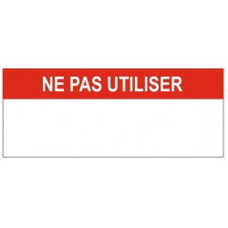 Etiquette ne pas utiliser