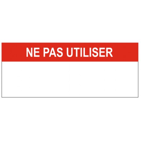 Etiquette ne pas utiliser