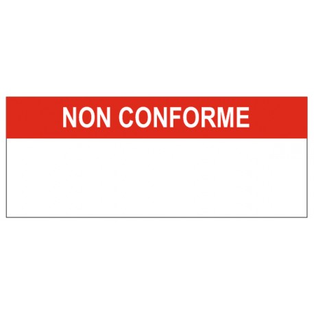 Etiquette non conforme