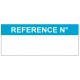 Autocollant référence numéro