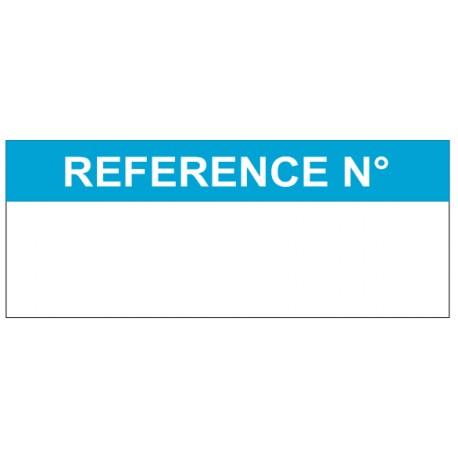 Autocollant référence numéro