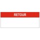 Autocollant retour