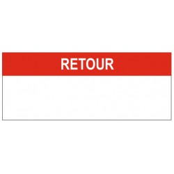 Autocollant retour