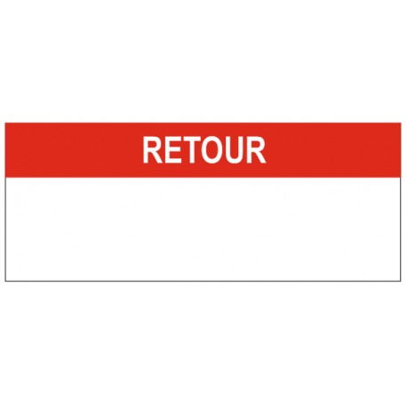 Autocollant retour