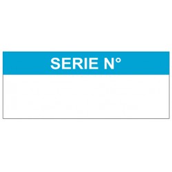 Autocollant série numéro