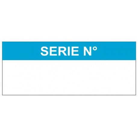 Autocollant série numéro