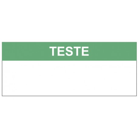 Autocollant teste