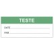 Autocollant teste + date + par