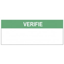 Autocollant vérifé