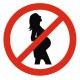Panneau femme enceinte interdit