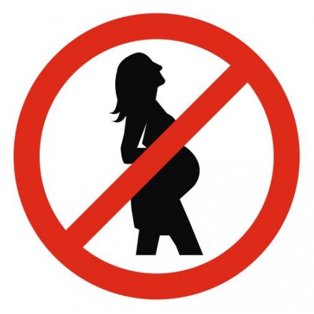 Panneau femme enceinte interdit