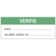 Autocollant vérifé + date + valide jusqu'a