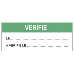 Autocollant vérifé le +date