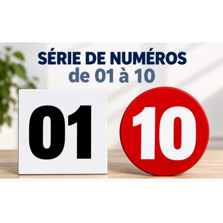 Chiffres autocollants 1 à 10