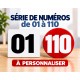 Chiffres autocollants de 1 à 110