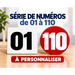 Chiffres autocollants de 1 à 110