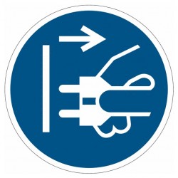Panneau Débrancher la prise d'alimentation du secteur - M006 - ISO 7010