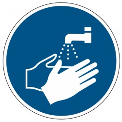 Panneau lavage obligatoire des mains – M011