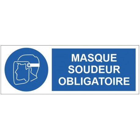 Panneau Autocollant D'Obligation - Masque Anti-Poussière Obligatoire  Diamètre 5 cm