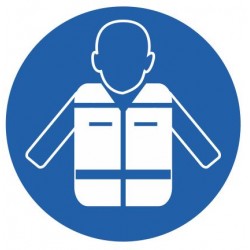 Panneau gilet de sauvetage obligatoire
