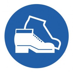 Panneau chaussures de sécurité obligatoires (REFD858)