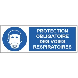 Panneau protection obligatoire des voies respiratoires