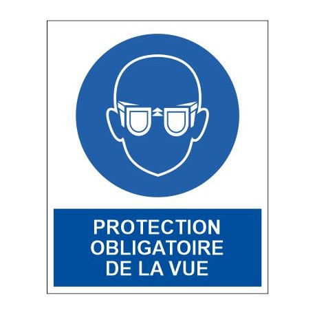 Panneau protection obligatoire de la vue