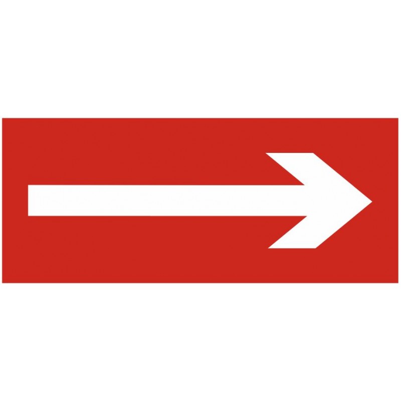 Autocollant Et Panneau Incendie Fleche Droite Autocollant Et Panneau Incendie Fleche Droite