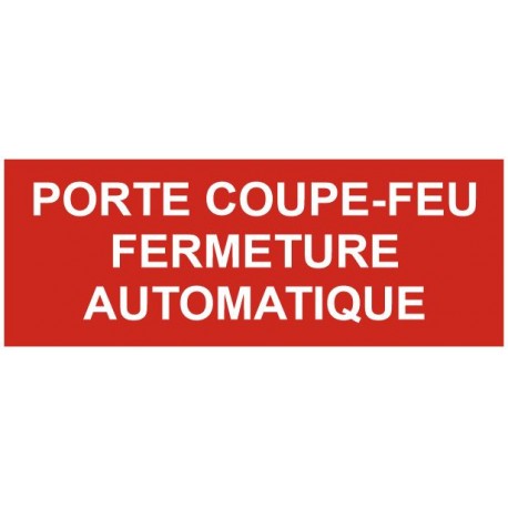 Panneau porte coupe-feu fermeture automatique