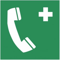 Autocollant Téléphone d’urgence E004