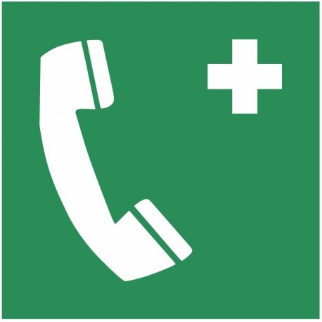 Autocollant Téléphone d’urgence E004